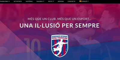 Nueva web de la Associació de Veterans de Futsal del FC Barcelona
